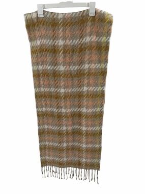 MADEWELL Women's Multicolor Barwell Plaid Oversized Scarf ONE SIZE‎ ND378 ($65)